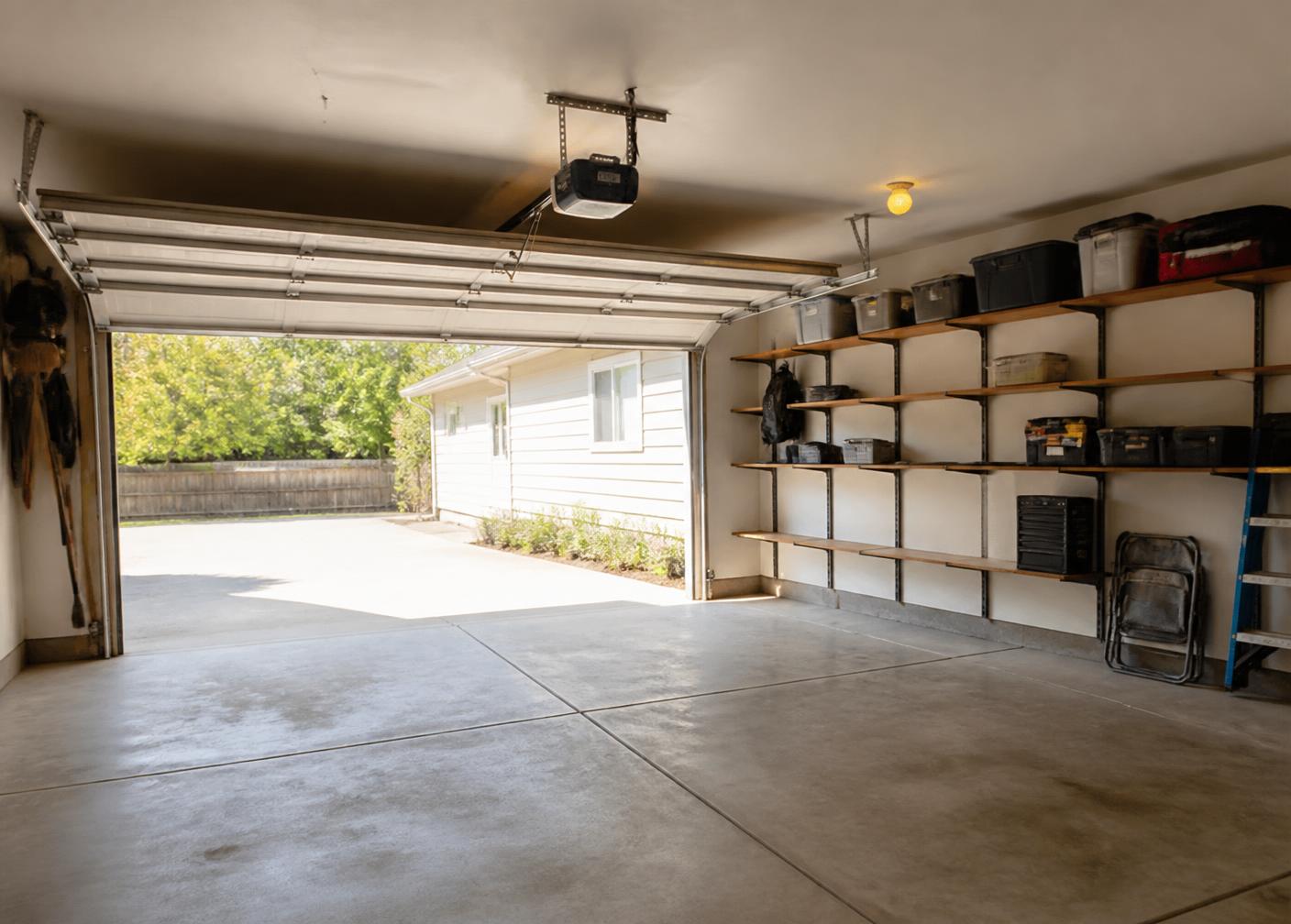 Clean, open space after a Big Willie junk removal job